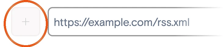 The link box, with the faint plus square to its left circled